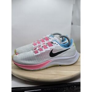 Womens 10 -Nike Air Zoom Pegasus 37 Shoes White Pink Running Sneakers CZ7990-100